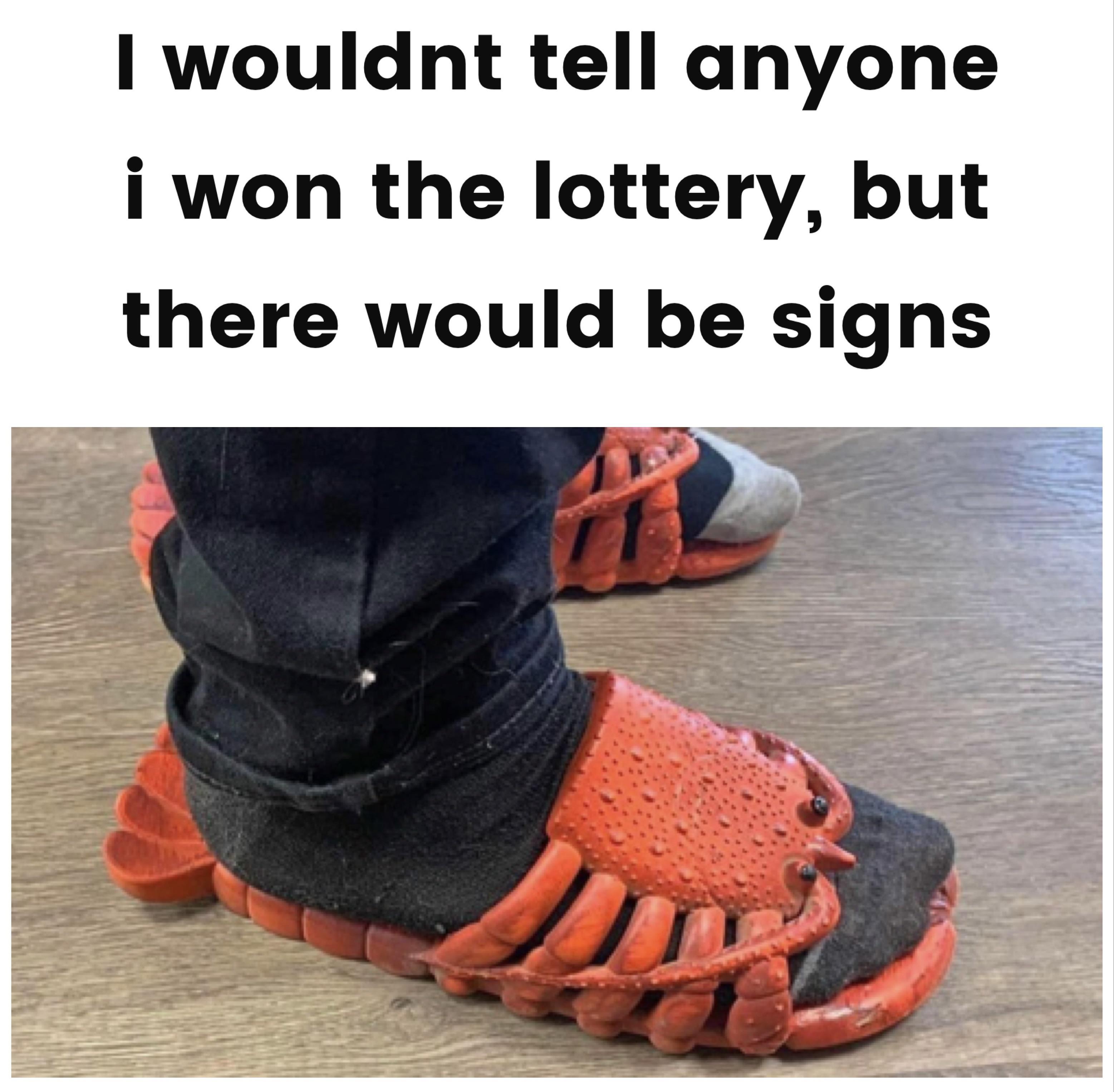 dank memes - flip flobsters - I wouldnt tell anyone i won the lottery, but there would be signs