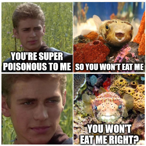 funny memes - dank memes - fauna - You'Re Super Poisonous To Me So You Won'T Eat Me You Won'T Eat Me Right?