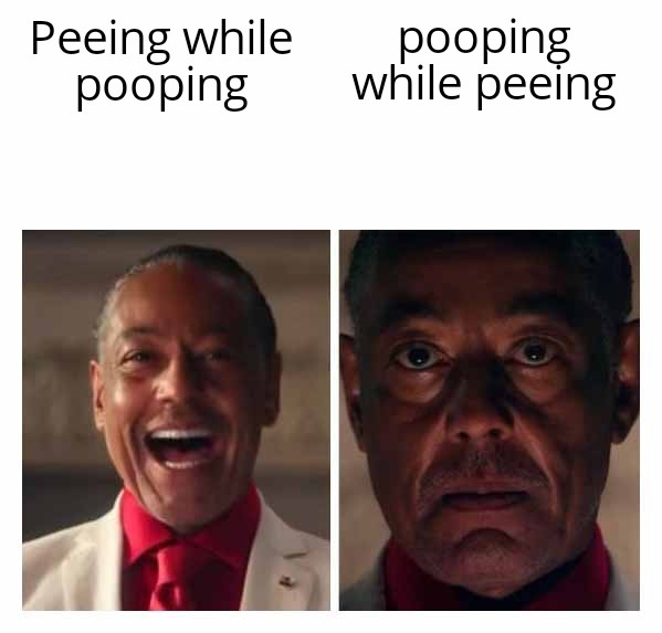 funny memes - dank memes - hanging out with the emo kids meme - Peeing while pooping pooping while peeing