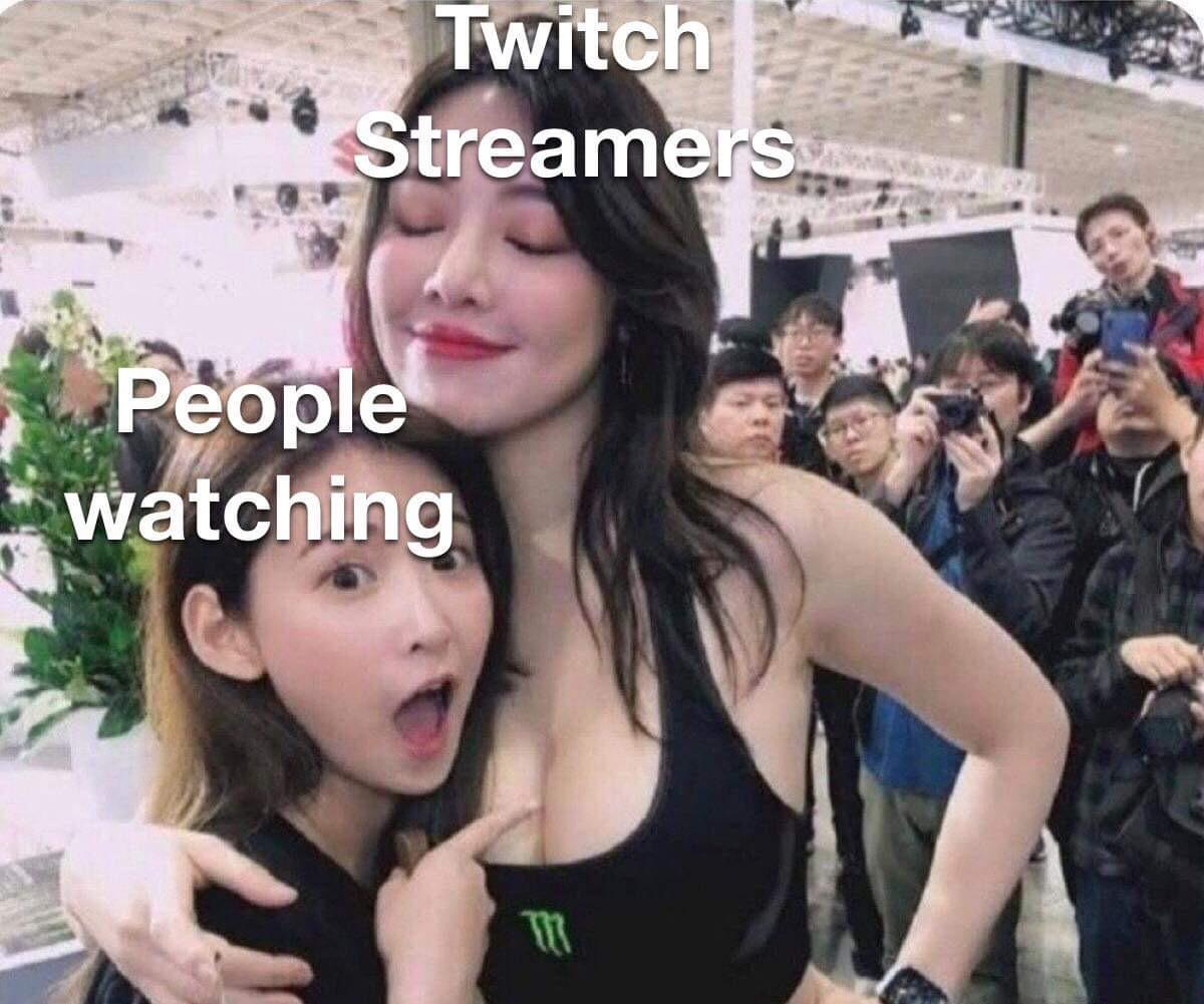 funny memes - reddit sauce meme - Twitch Streamers People watching m