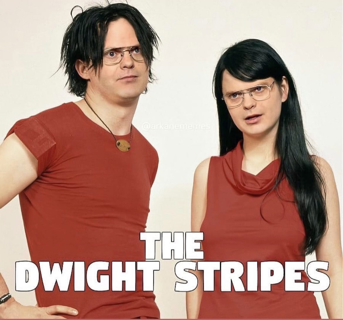 funny memes - white stripes jack white - The Dwight Stripes