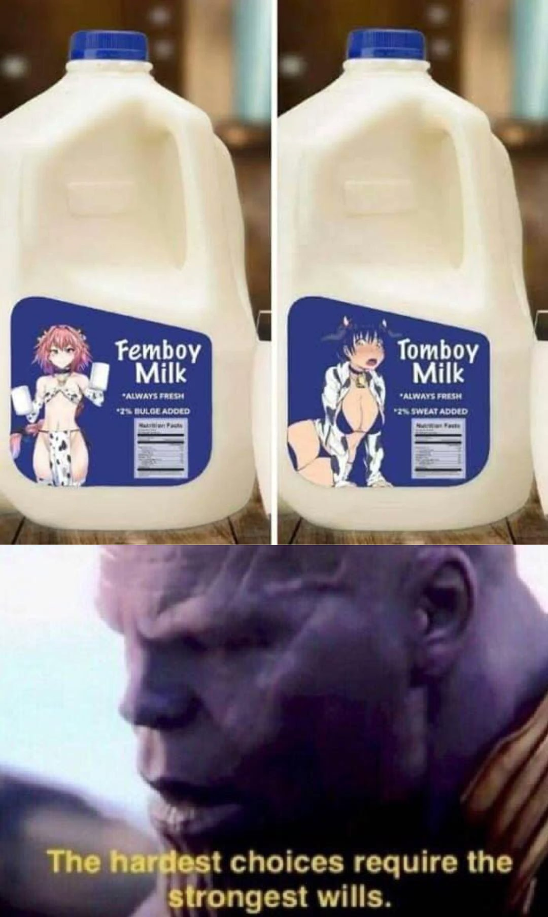 monday morning randomness - dairy product - Femboy Milk "Aufsfree Tomboy Milk Afr Pereat The hardest choices require the strongest wills.