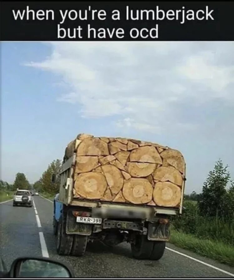 daily dose of randoms - perfectionist funny - when you're a lumberjack but have ocd Erkr398 Emprc