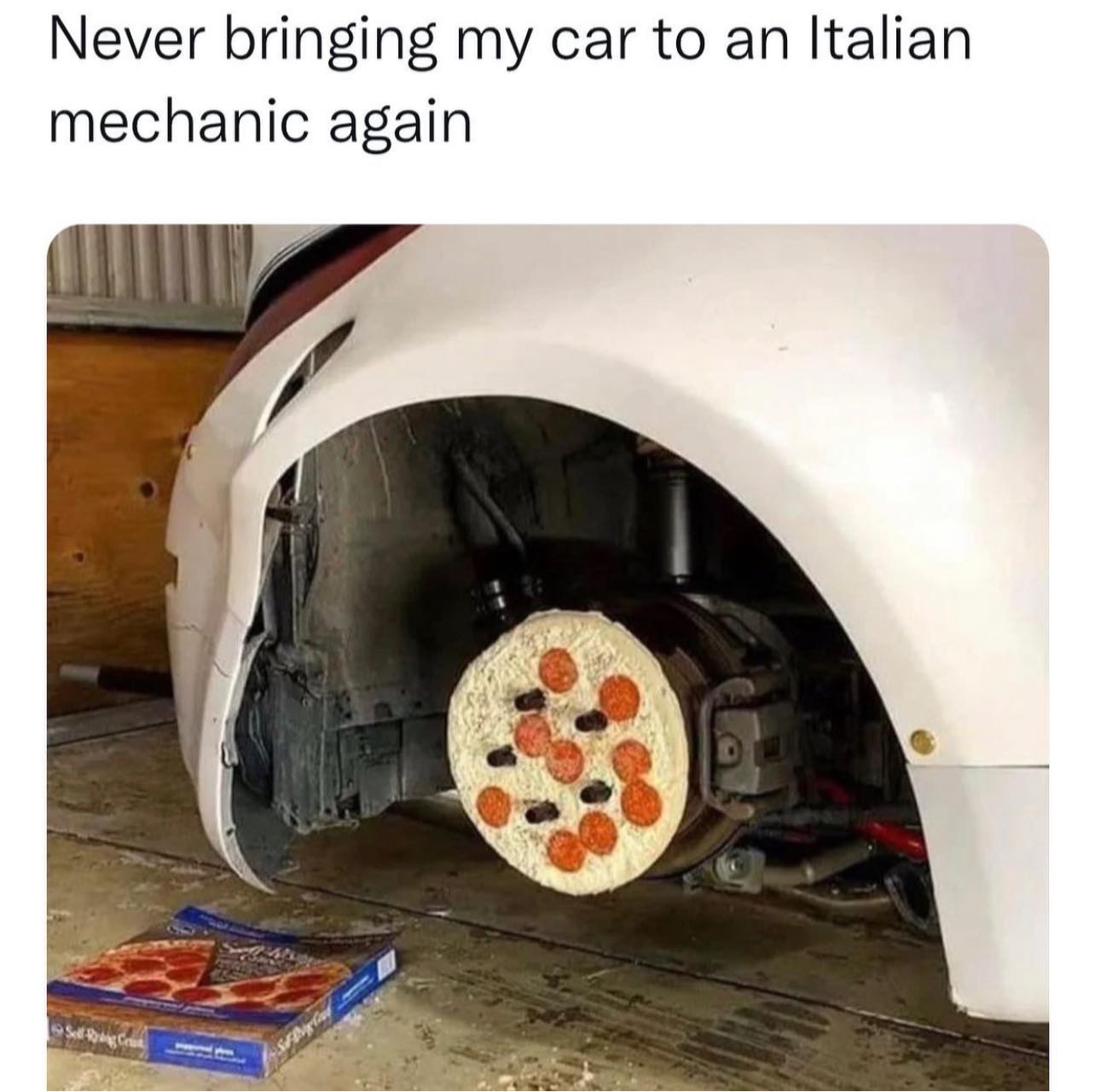 funny memes  - Internet meme - Never bringing my car to an Italian mechanic again Sell Ring Crit