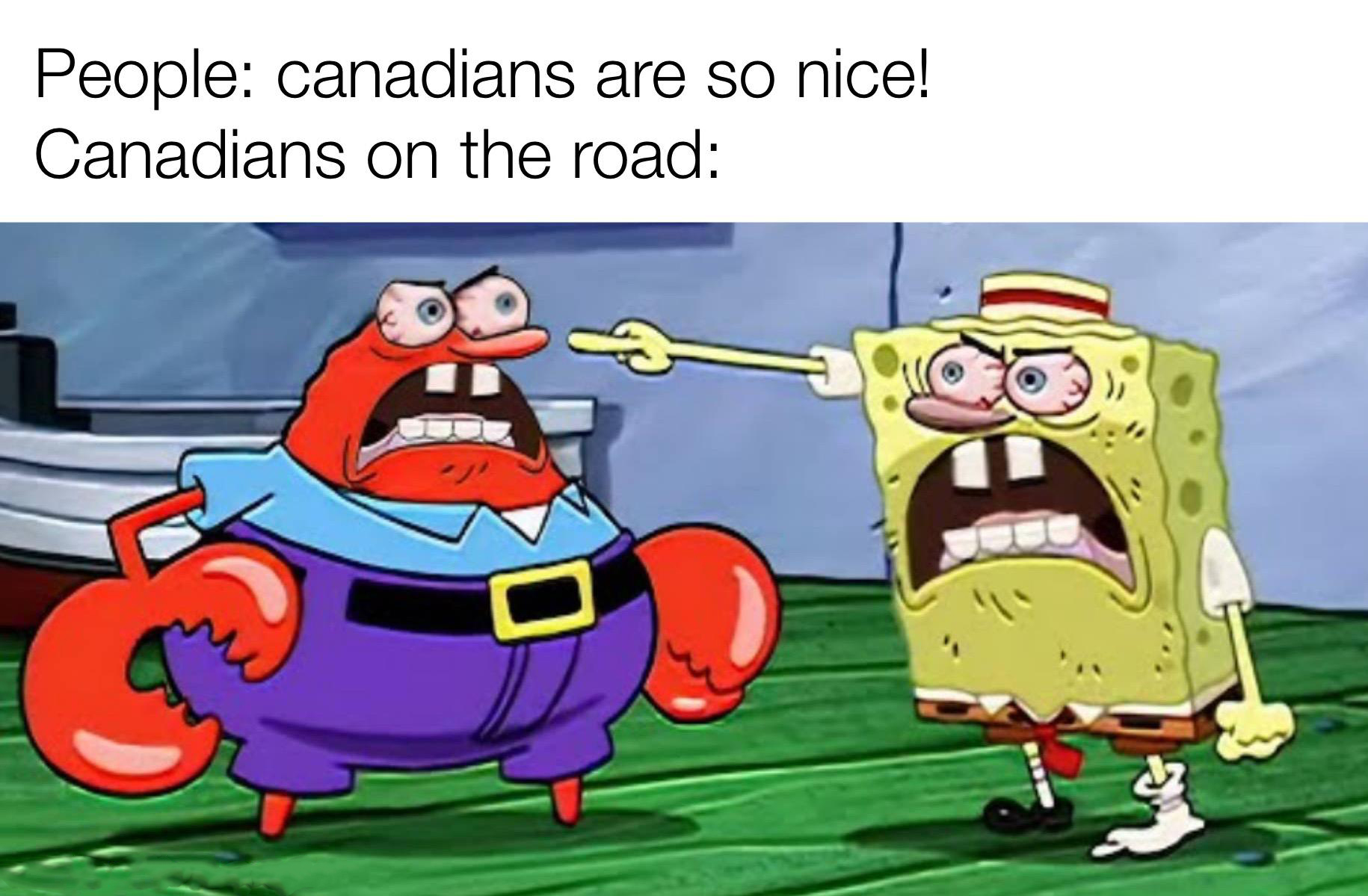 monday morning randomness - cartoon - People canadians are so nice! Canadians on the road 681