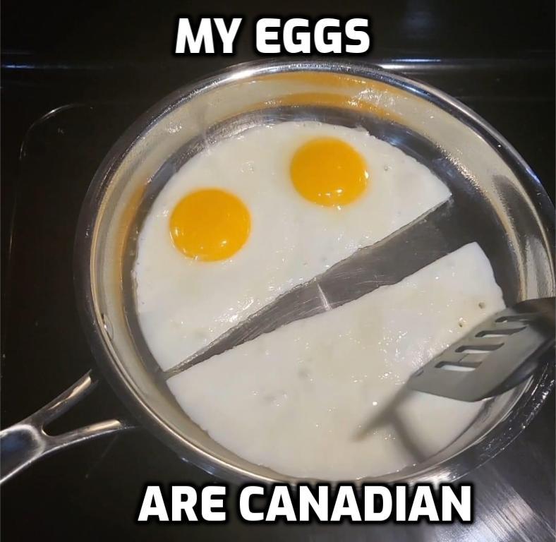 funny memes and pics - fried egg - K My Eggs Are Canadian