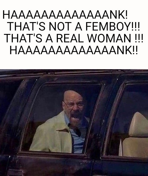 funny memes and pics - Meme - Haaaaaaaaaaaaank! That'S Not A Femboy!!! That'S A Real Woman !!! Haaaaaaaaaaaaank!!