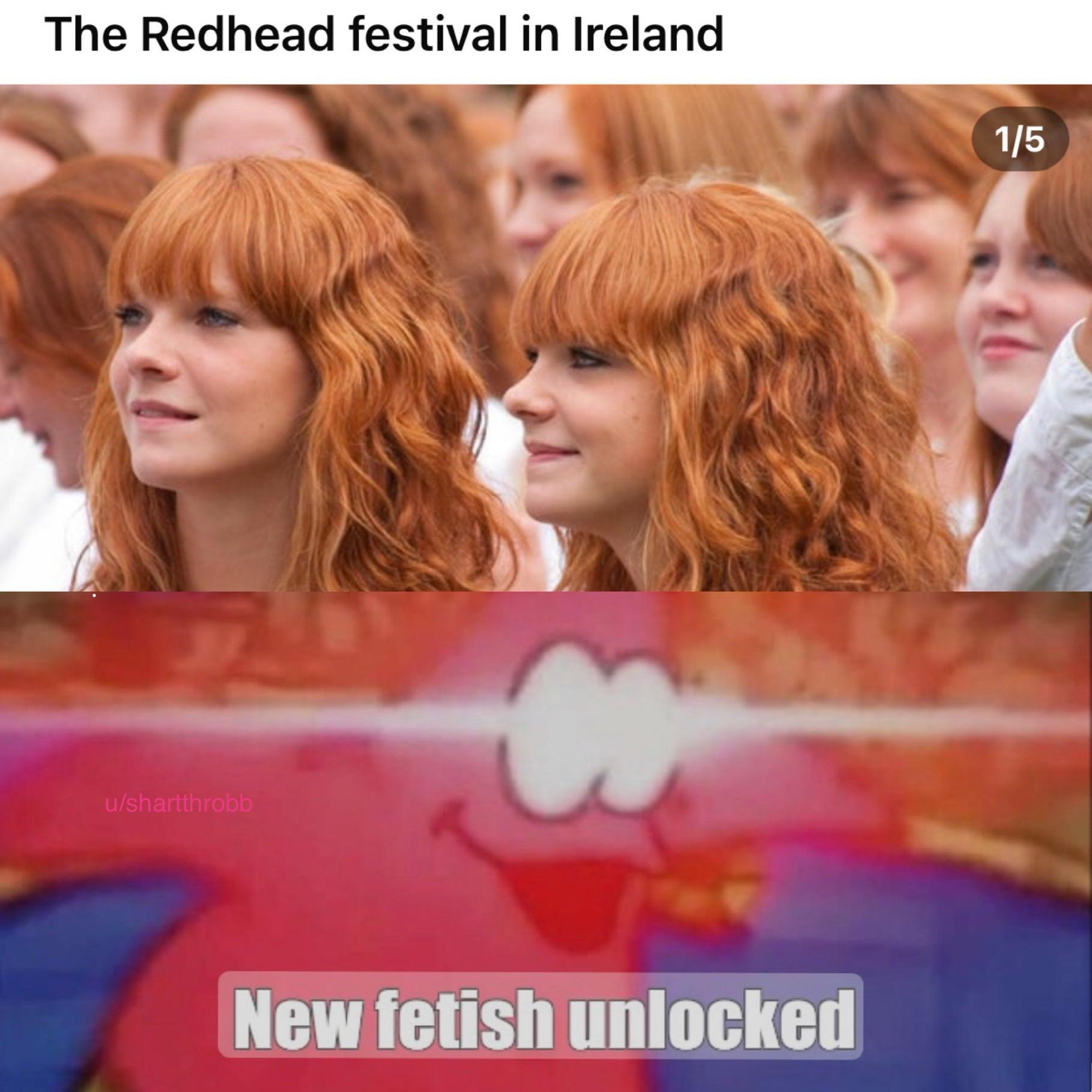 funny memes - redhead festival dublin ireland - The Redhead festival in Ireland ushartthrobb New fetish unlocked 15