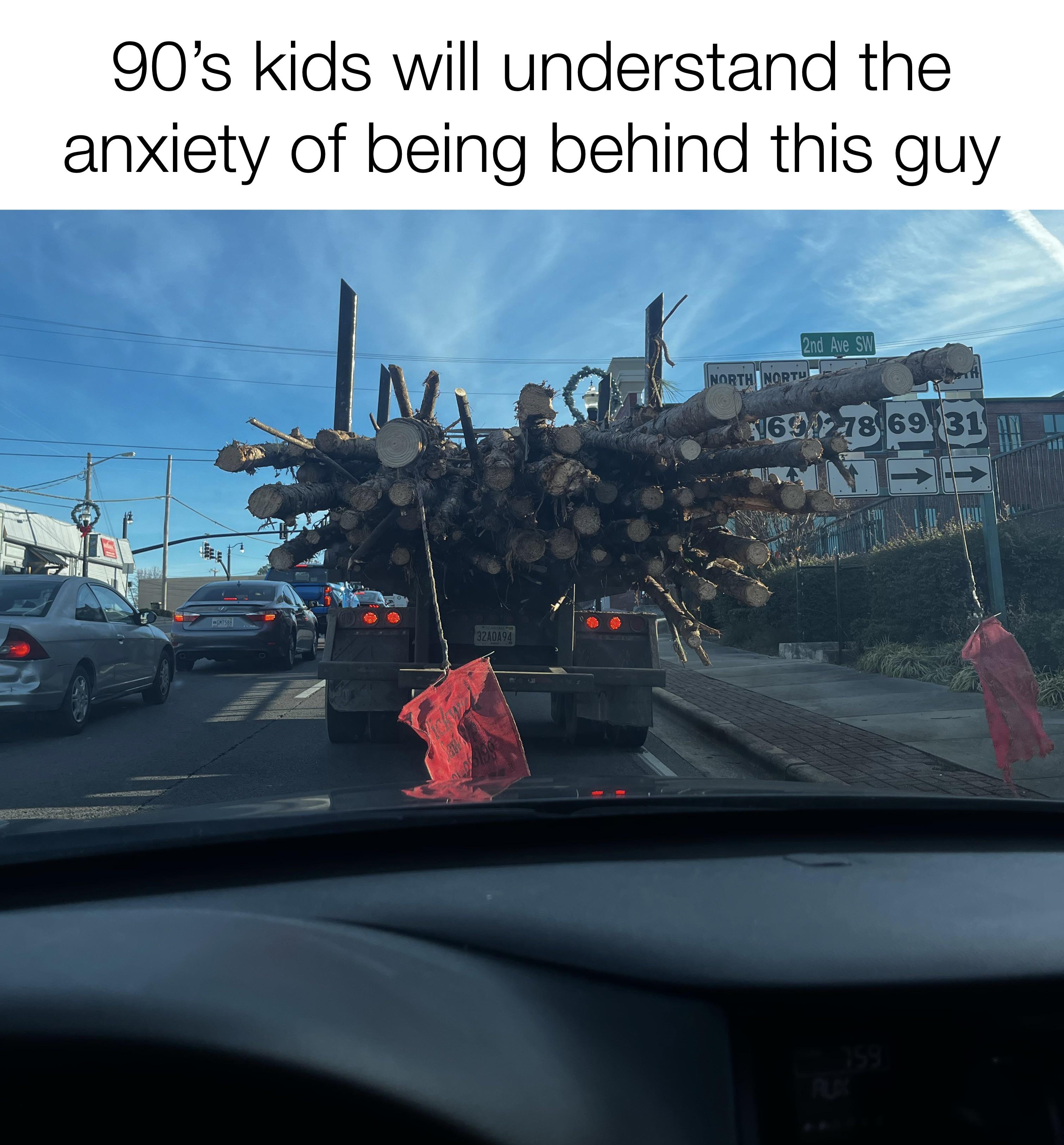 funny friday memes -  road - 90's kids will understand the anxiety of being behind this guy 164778 69 31 Ne