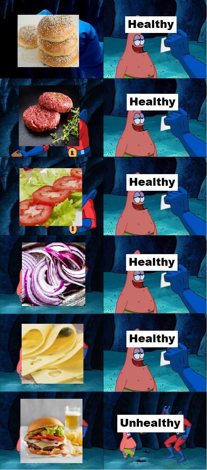 funny memes - Internet meme - Healthy C Healthy Healthy Healthy Healthy C Unhealthy