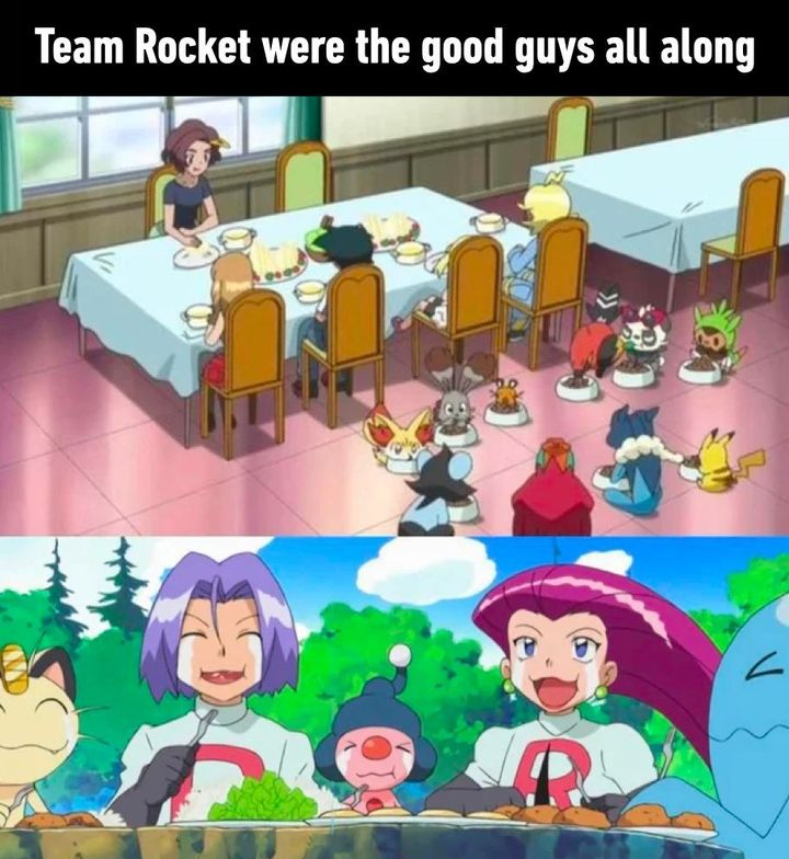 meme stream - cartoon - Team Rocket were the good guys all along D