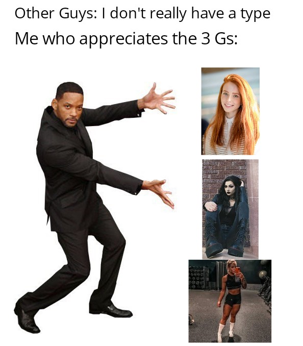 meme stream - Meme - Other Guys I don't really have a type Me who appreciates the 3 Gs