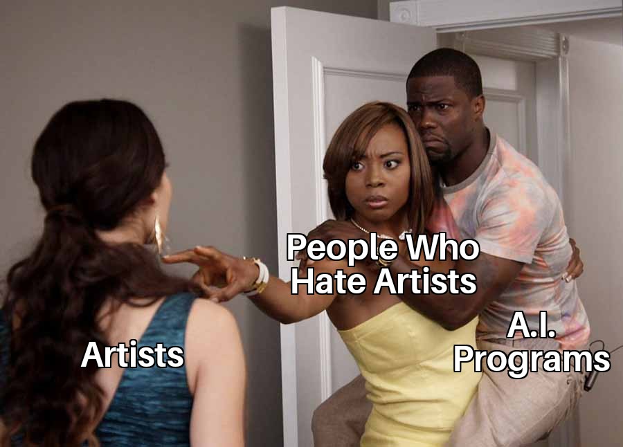 funny memes and pics - bengals dolphins meme - Artists People Who Hate Artists A.l. Programs