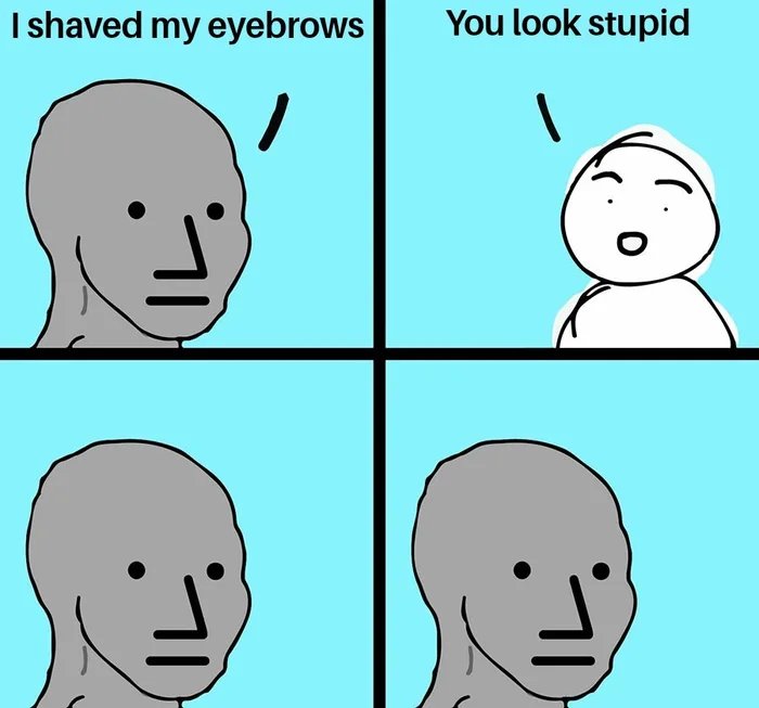 dank memes and pics - Eyebrow - I shaved my eyebrows You look stupid