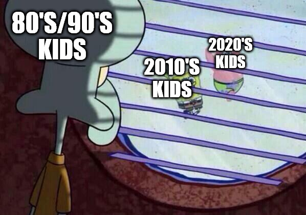 dank memes and pics - squidward looking out window meme pokemon - 80'S90'S Kids 2020'S 2010'S Kids Kids