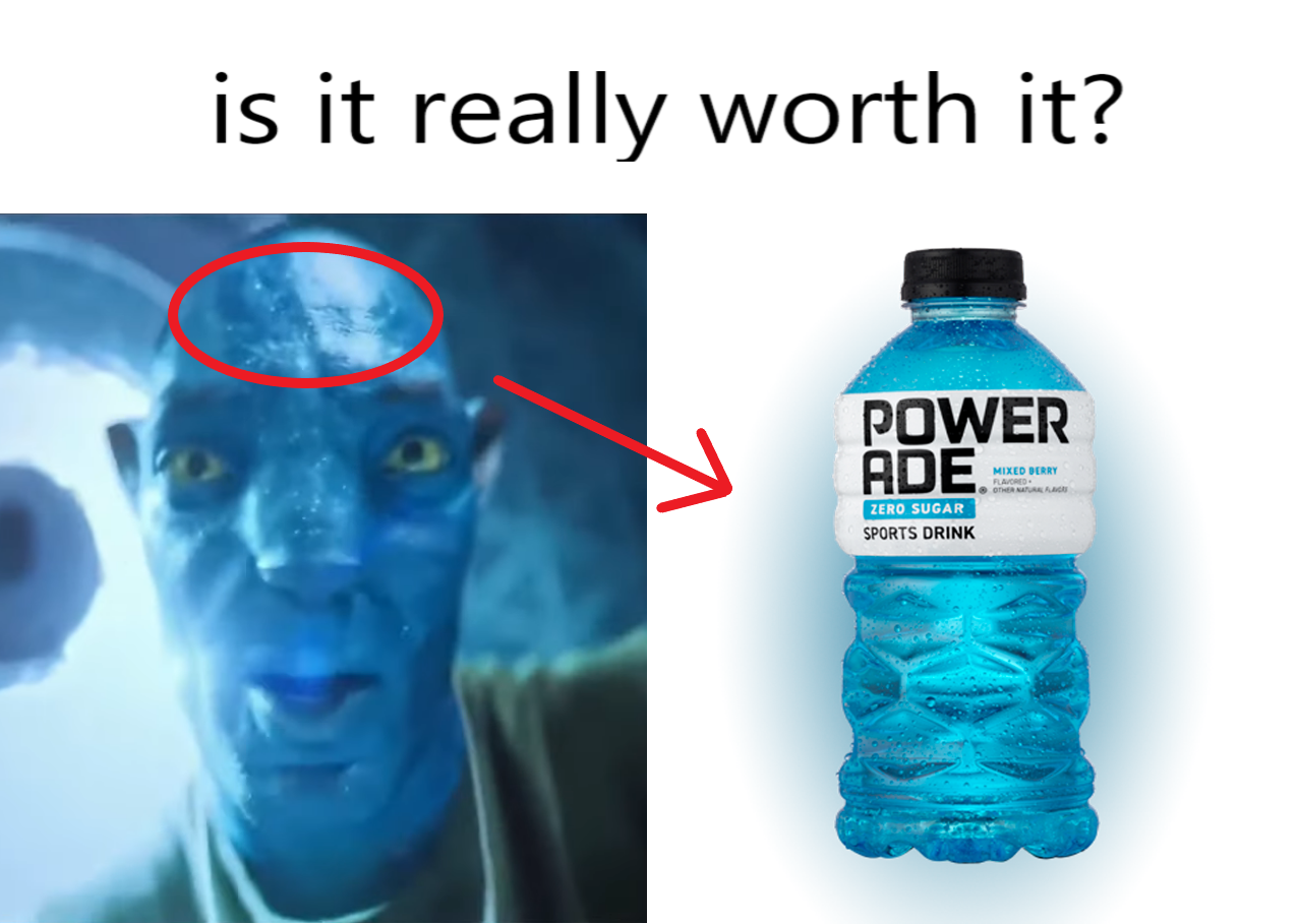 funny memes - bottled water - is it really worth it? Power Ade. Zero Sugar Sports Drink Mixed Berry