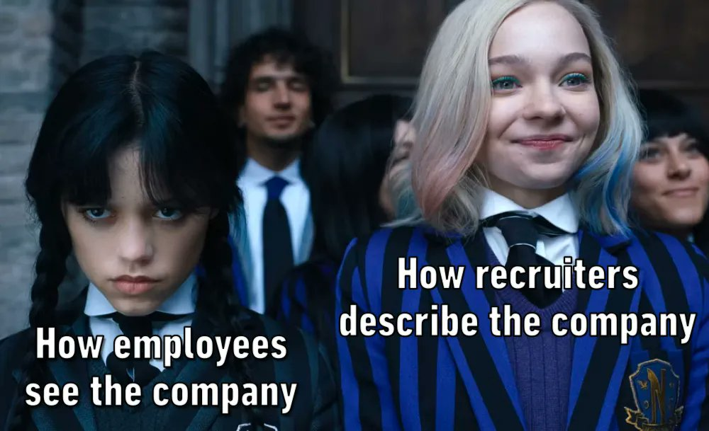 wednesday netflix - How employees see the company How recruiters describe the company