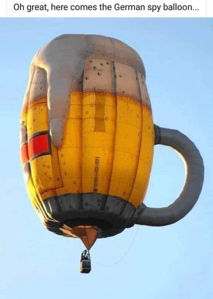 funny memes - Oh great, here comes the German spy balloon... IdQubpe
