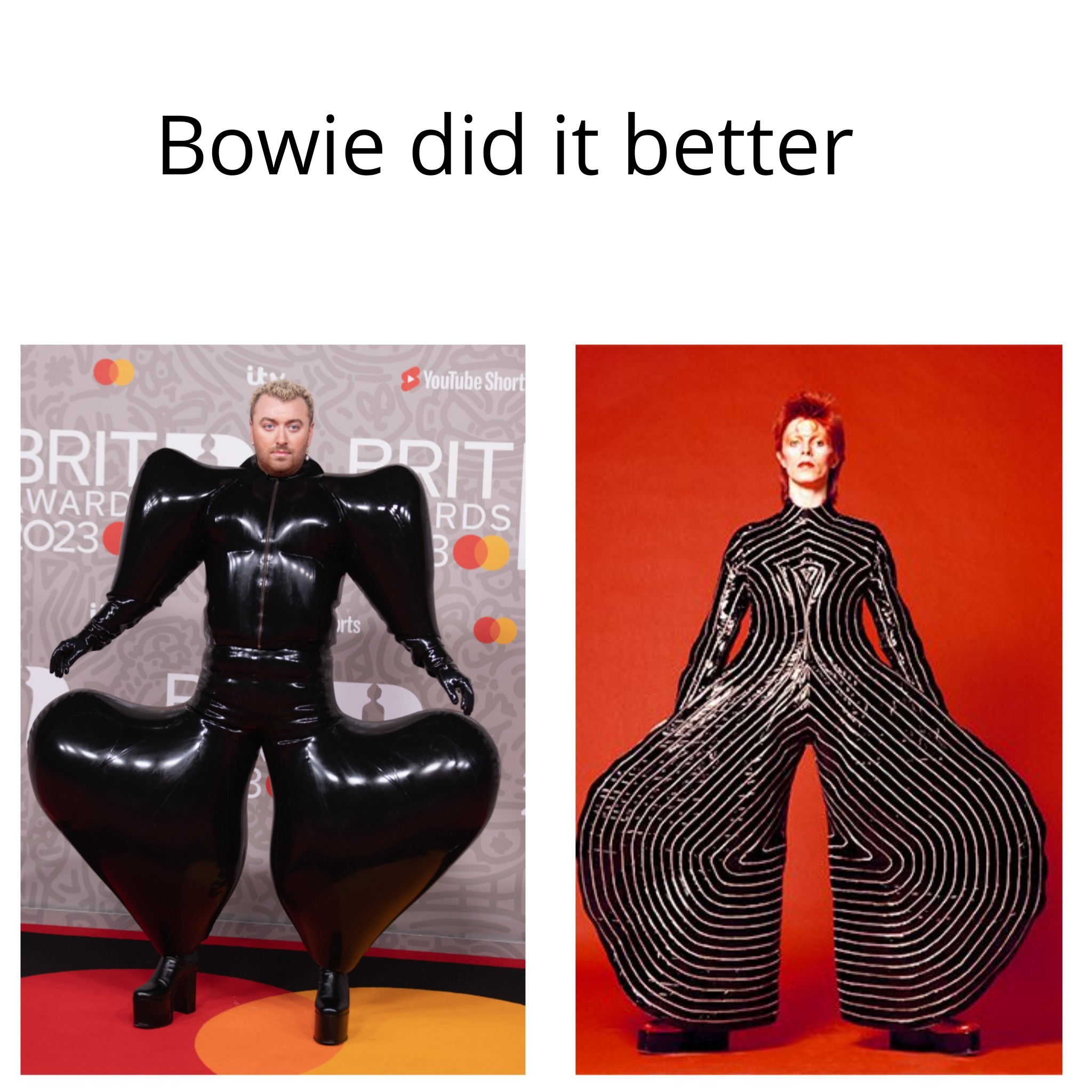 dank memes - david bowie fashion - Bowie did it better Brit Ward 023 Youde Shor Prit Rds