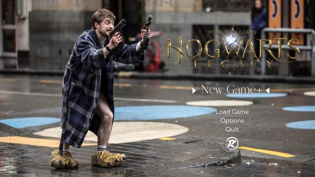 dank memes --   Hogwarts Legacy - Portkty Games Hogwarts Legac New Game New Game Load Game Options Quit