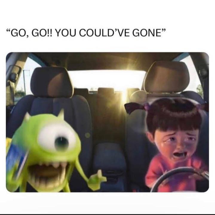 funny memes - photo caption - "Go, Go!! You Could'Ve Gone"
