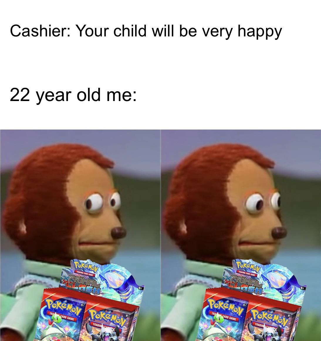 cartoon - Cashier Your child will be very happy 22 year old me Pokmoy Trading Card 1 Primal PokMON Pokmon Card Game Trading Came Tra PokMoN Trading Card Pokmon PokNov Card Game Tradina Ca Tra Ass