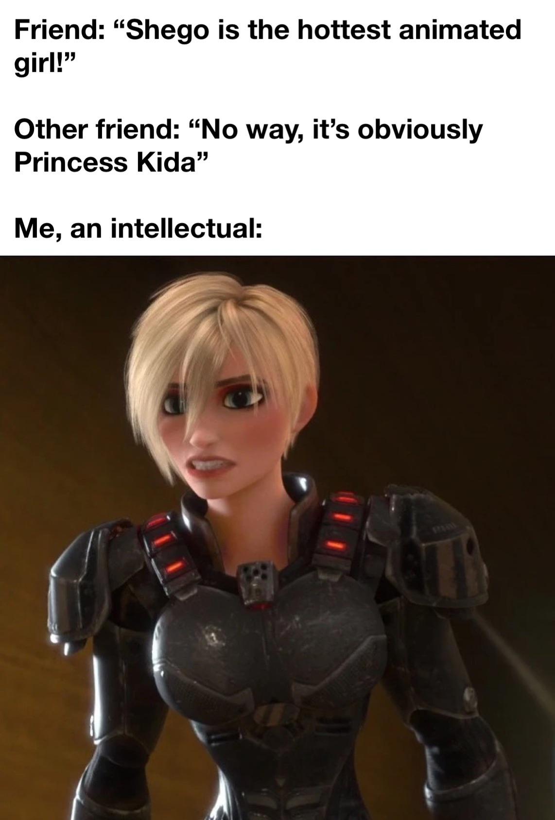 dank memes - wreck it ralph bug lady - Friend "Shego is the hottest animated girl!" Other friend "No way, it's obviously Princess Kida" Me, an intellectual