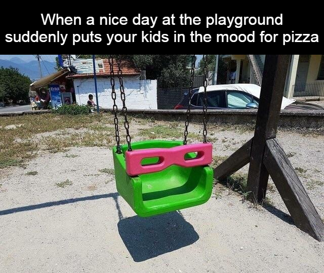 dank memes - ninja turtle swing - When a nice day at the playground suddenly puts your kids in the mood for pizza Jirka