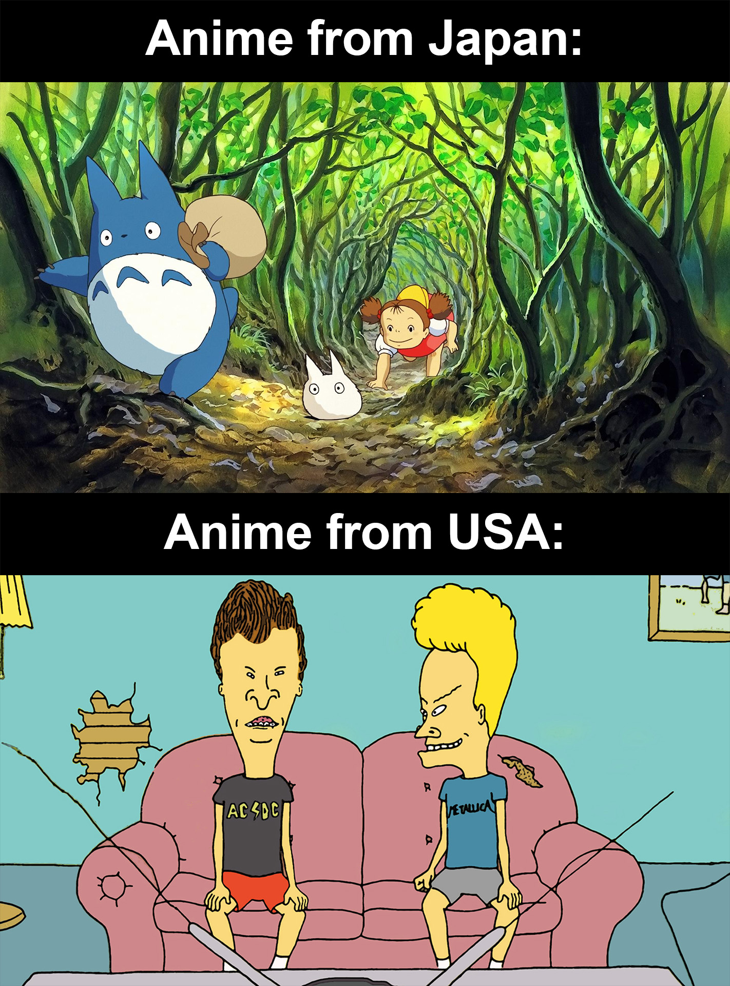 funny memes - beavis and butthead - Anime from Japan allt Anime from Usa Acc maty