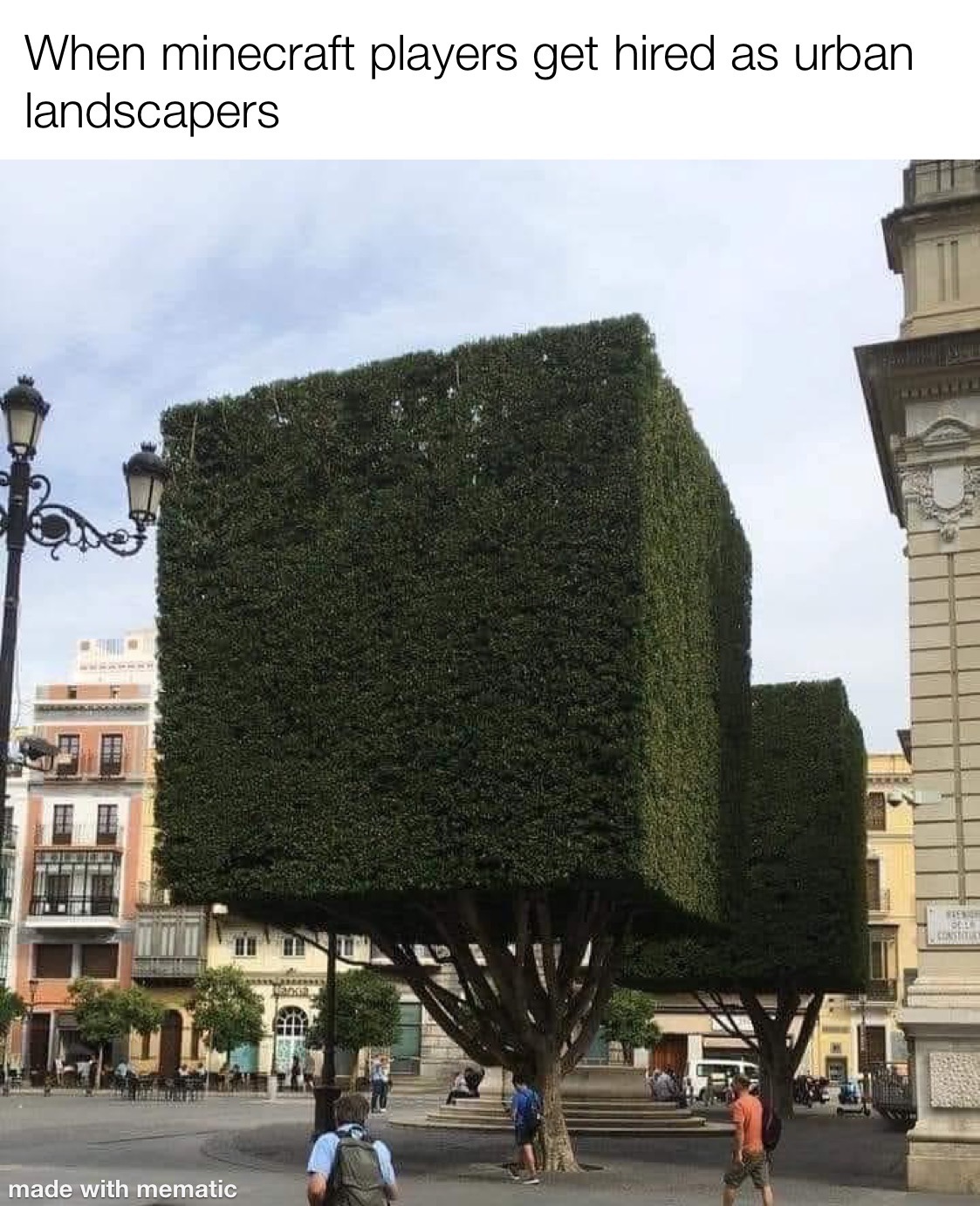 funny memes and tweets - Photograph - When minecraft players get hired as urban landscapers Ti made with mematic Reenioh Cal Constituat