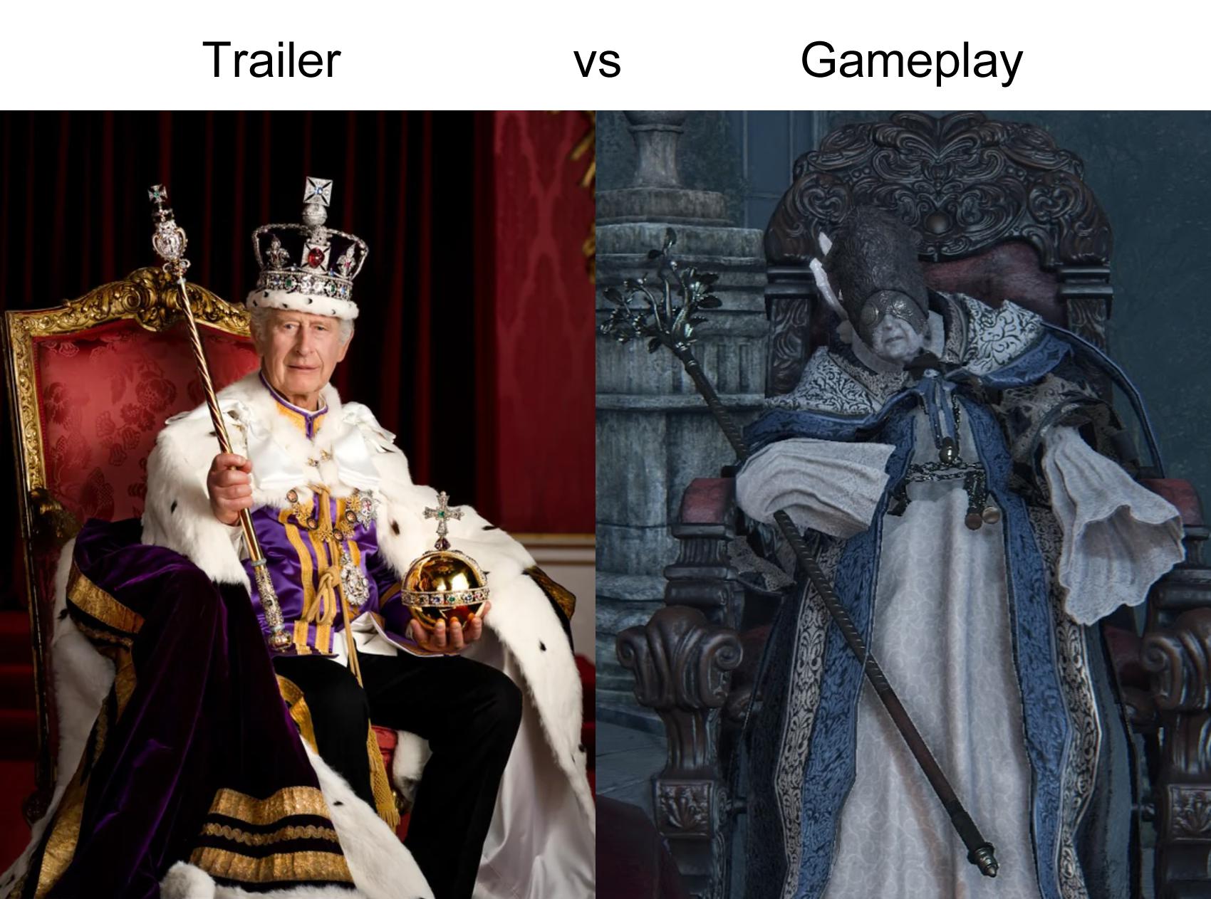 dank memes - Charles III - Trailer Vs Gameplay Vig