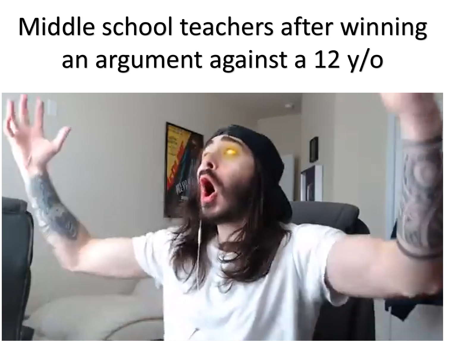 funny memes - Technoblade - Middle school teachers after winning an argument against a 12 yo