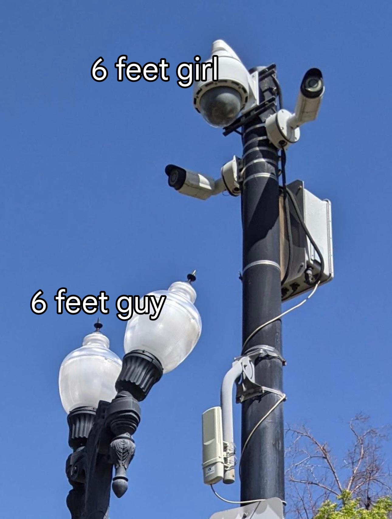 fresh memes - sky - 6 feet girl 6 feet guy