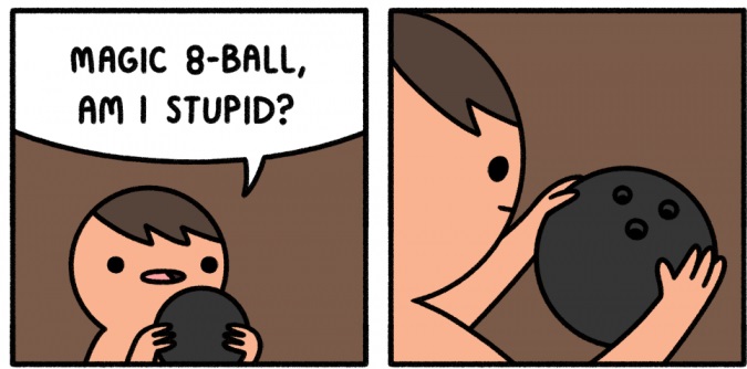 safely endangered 8 ball - Magic 8Ball, Am I Stupid?