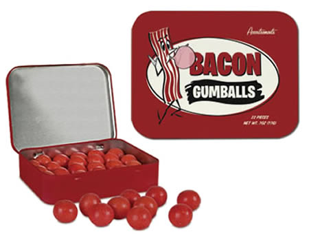 With these Bacon Gumballs ($3.49), now you can enjoy bacon practically anywhere! Offer them to your friends, and watch their face light up in amazement as you spread the bacon gospel. 