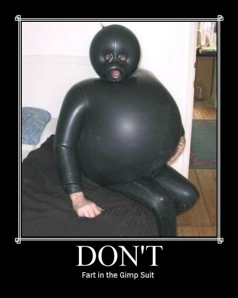 fart in the gimp suit