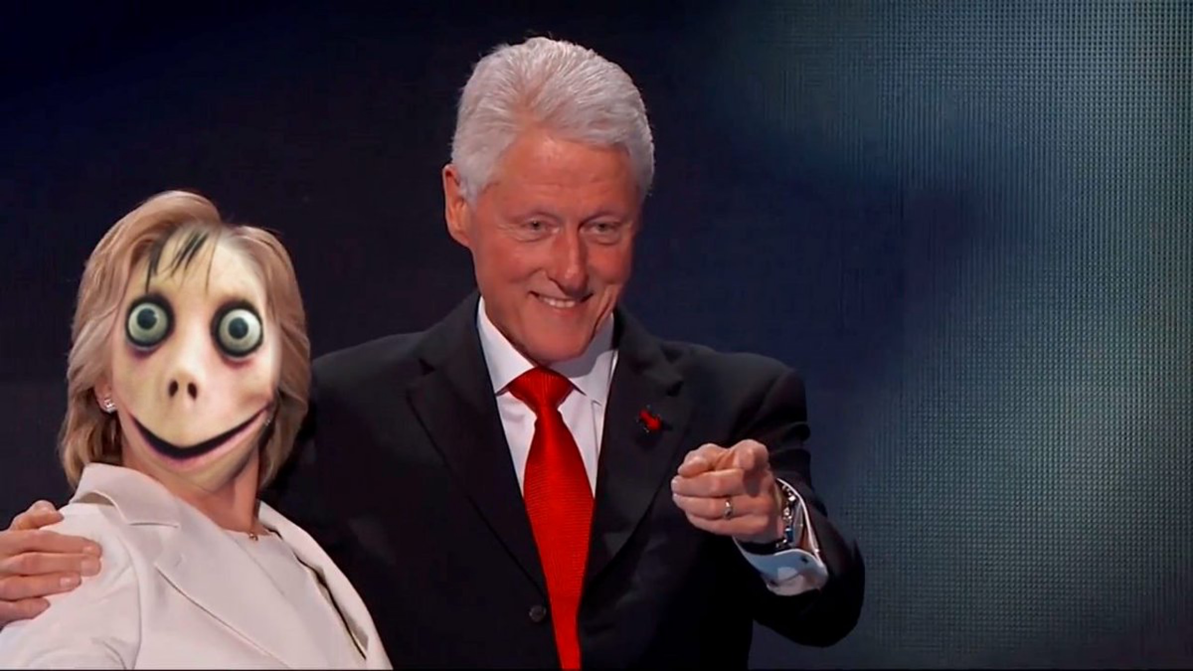 Slick Willie and his date