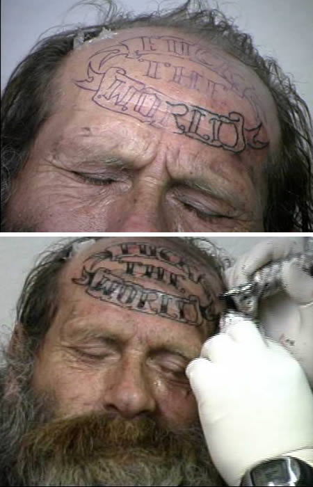 Most Stupid Forehead Tattoos