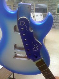 The head, with new logos. Same iridescent paint as the body