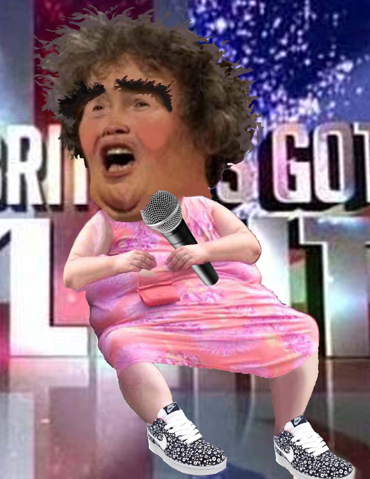 Susan Boyle Photo Caricature created by Caricaturist Steve Nyman http://www.aaacaricatures.com 