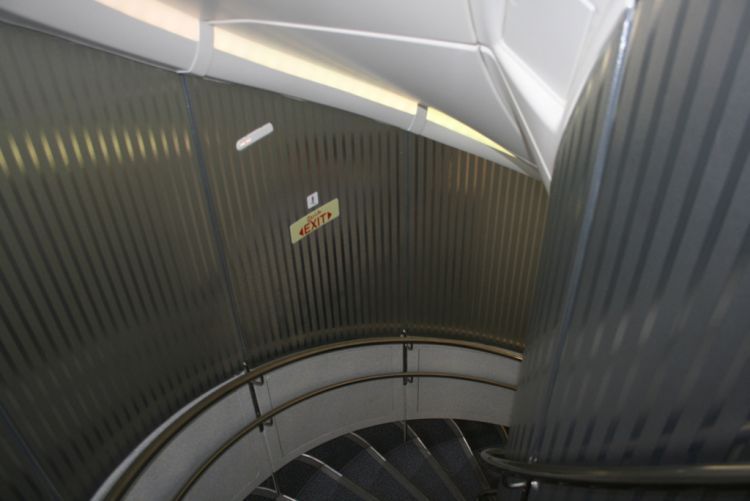 Spiral Staircase on a plane, c'mon..