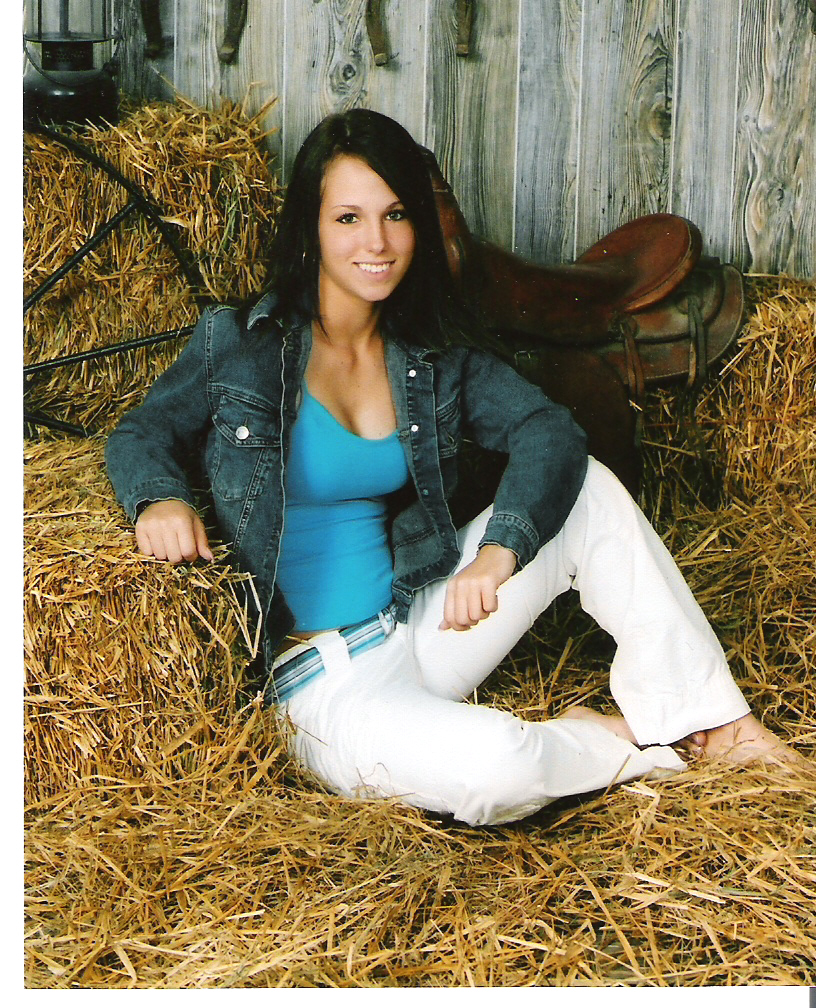 The Lay in Hay Portrait. For when you want people to remember you were always cool with getting down in a barn.