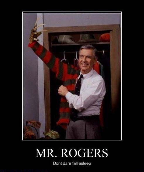 mr rogers funny - Mr. Rogers Dont dare fall asleep