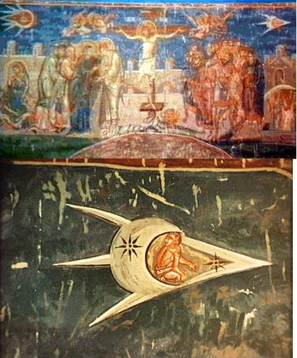 14th century fresco entitled The Cruicifixion