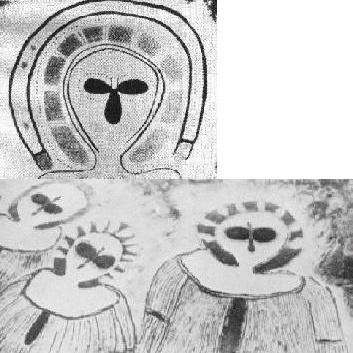 Ancient Australian rock paintings of entities called Wandjina or Sky-Beings