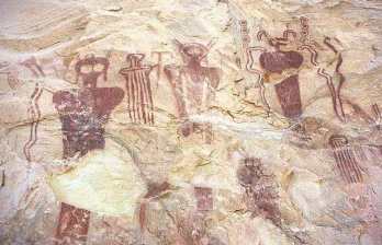 Cave/Rock Drawings from Sego Canyon , Utah. Estimated age from up to 5,500 BC. 