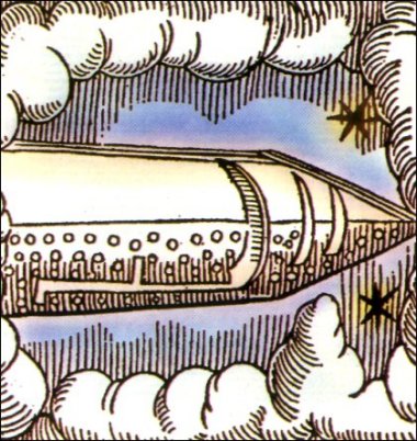 This picture is from a book entitled Prodigiorum Ac Ostentorum Chronicon by Conrad Lycosthenes written 1518-1561. It depicts a UFO sighting in Arabia in 1479. The book is held at the Australian Museum Research Library.
