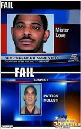 news - Fail Mister Love Sex Offender Arrested Centro With Paling To Report Fail Suspect Patrick Molesti 30 Minutes