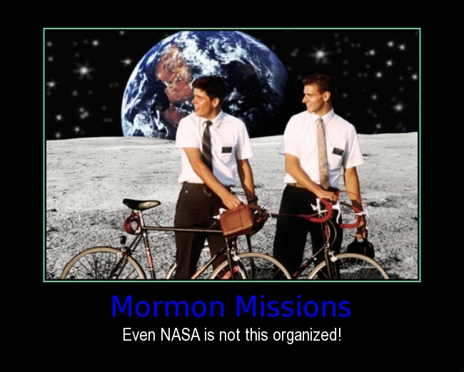 lds missionaries - Mormon Missions Even Nasa is not this organized!