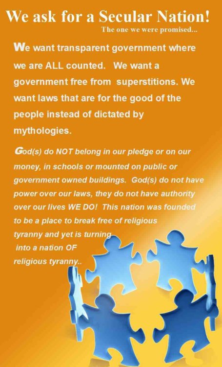 fidelity national title - We ask for a Secular Nation! The one we were promised... We want transparent government where we are All counted. We want a government free from superstitions. We want laws that are for the good of the people instead of dictated 